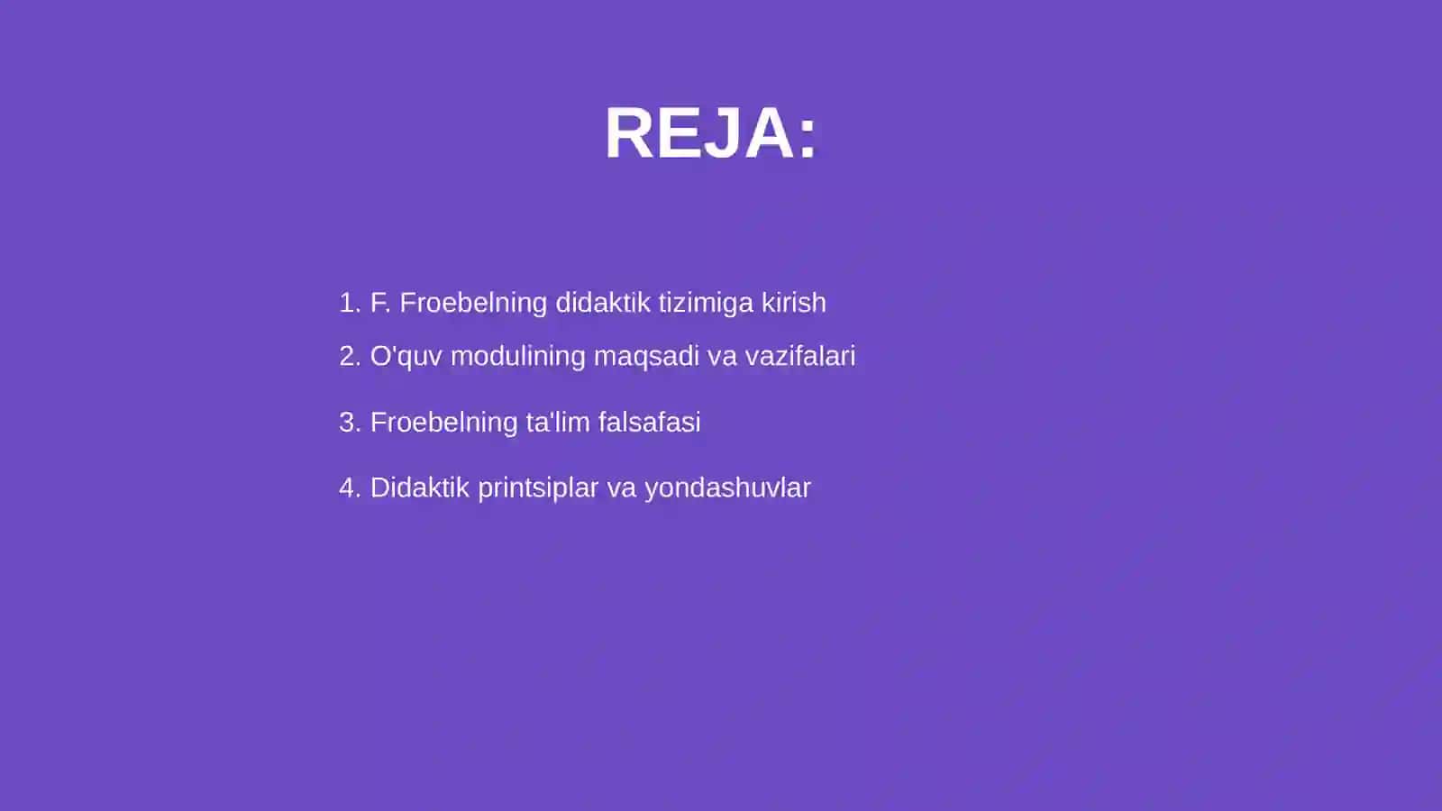 F. Froebelning didaktik tizimi 2