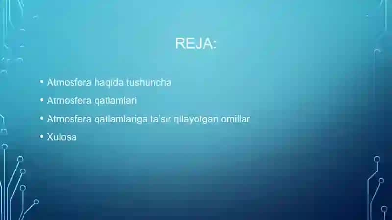 atmosfera qavatlariga taʼrif 2
