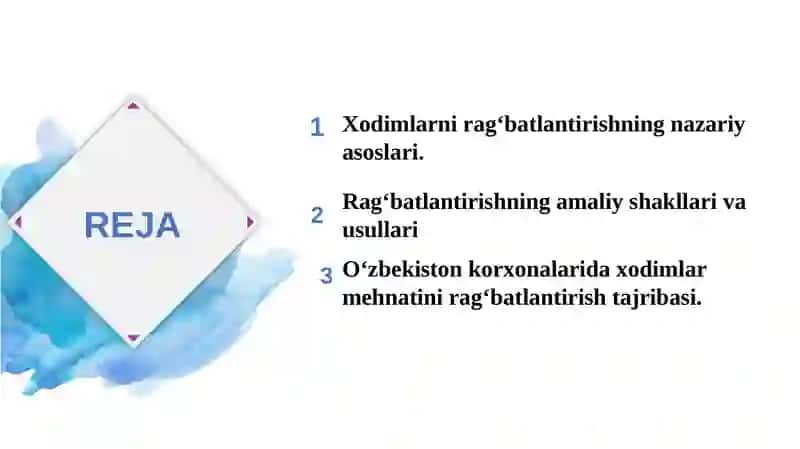 Xodimlar mehnatini rag‘batlantirish – samarali boshqarishning muhim omili sifatida 2