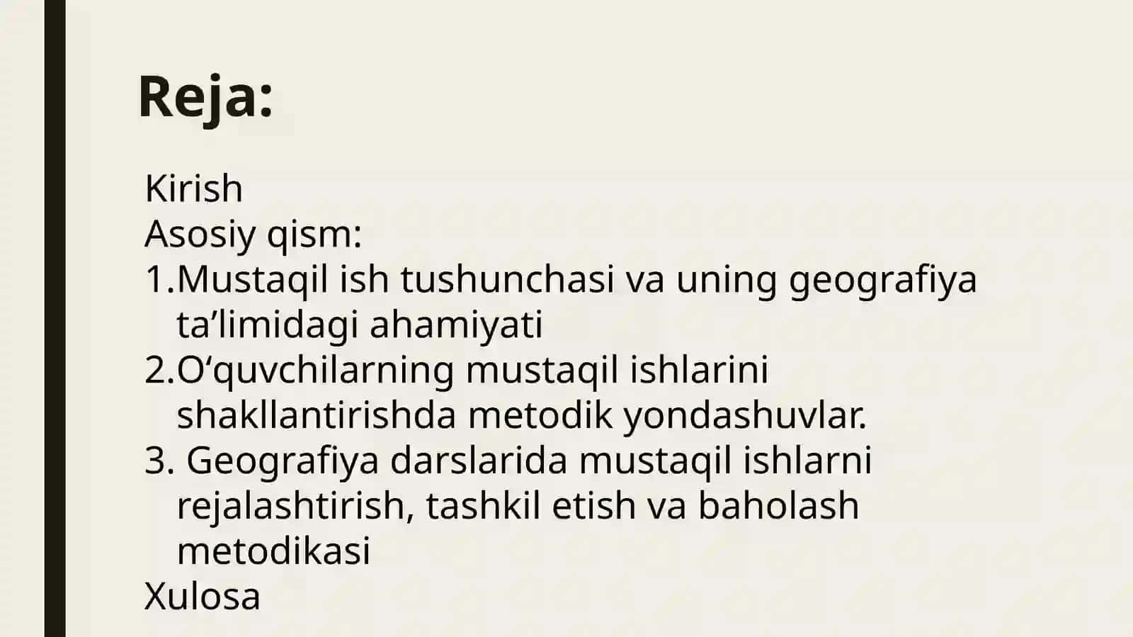 Geografiya darslaridaoʻquvchilarningmustaqil ishlarni tashkil etish va metodikasi 2