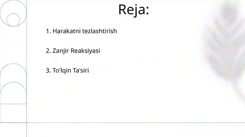 uch fazali tok zanjirining quvvati 2