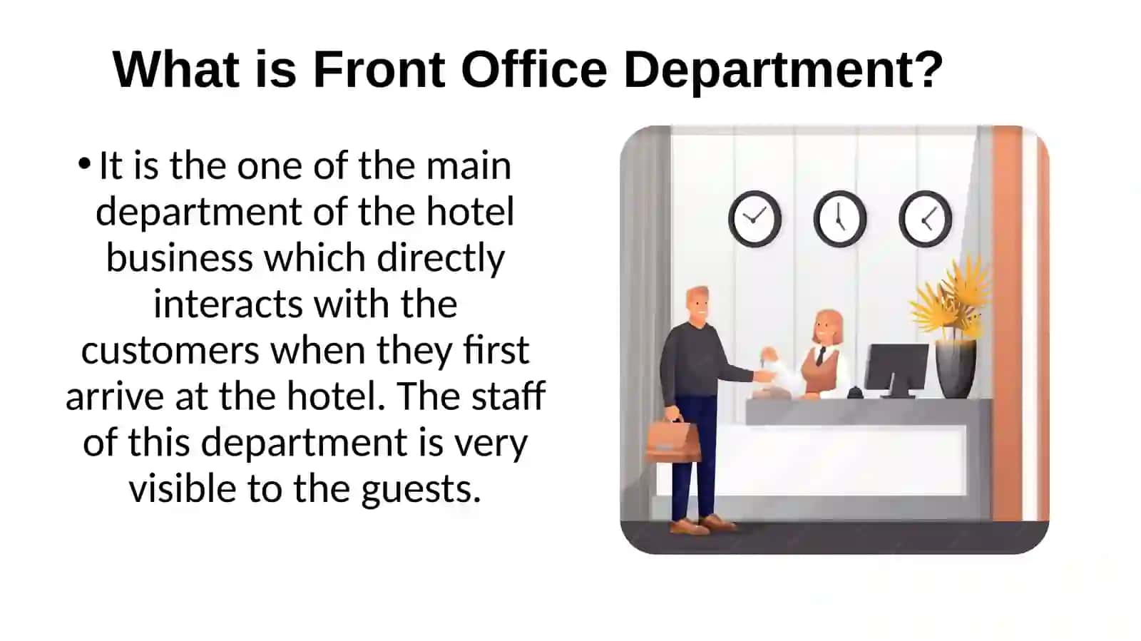 Front office operation 2
