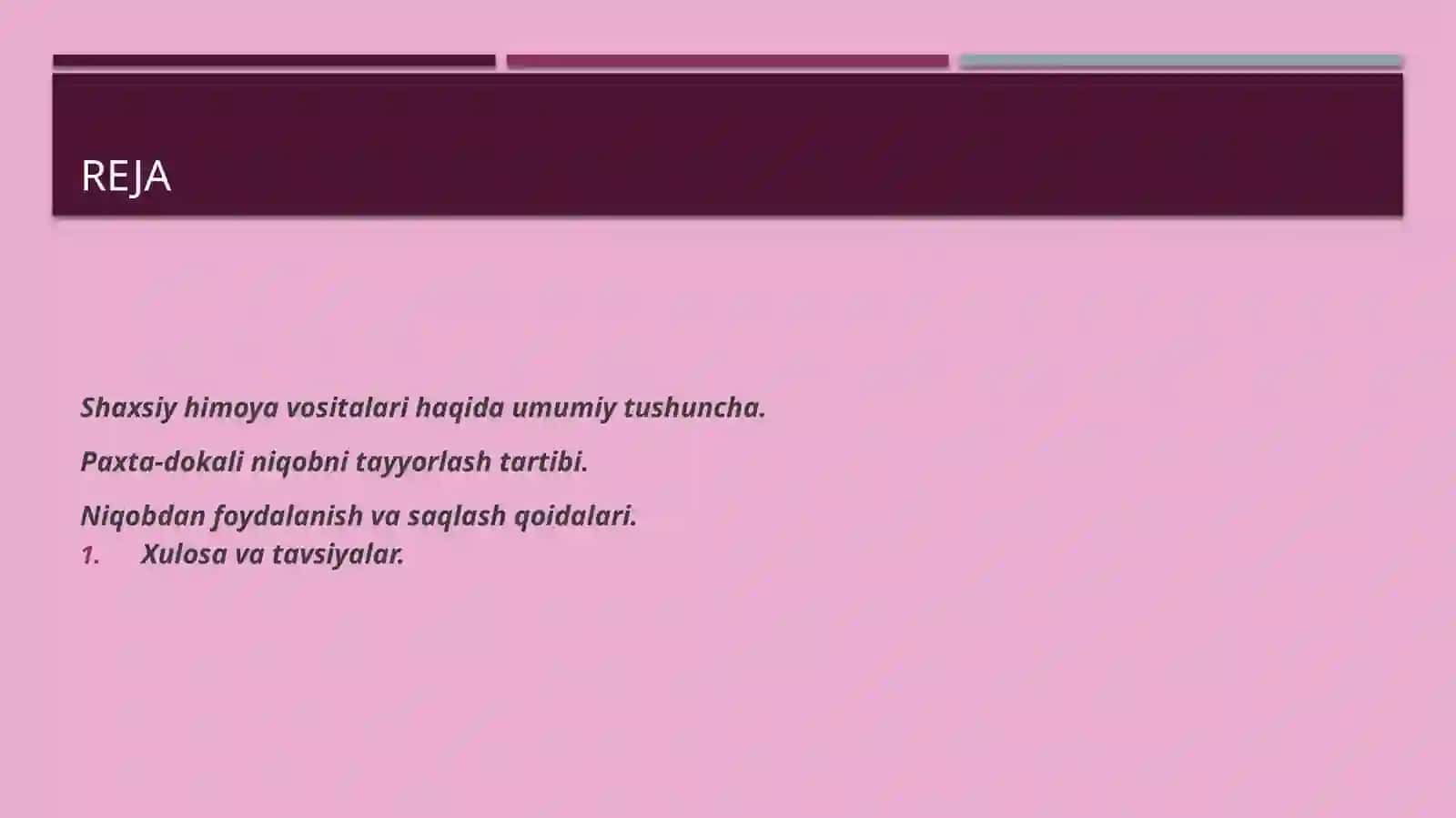 Shaxsiy himoya vositalari: Paxta-doka niqobini tayyorlash 2