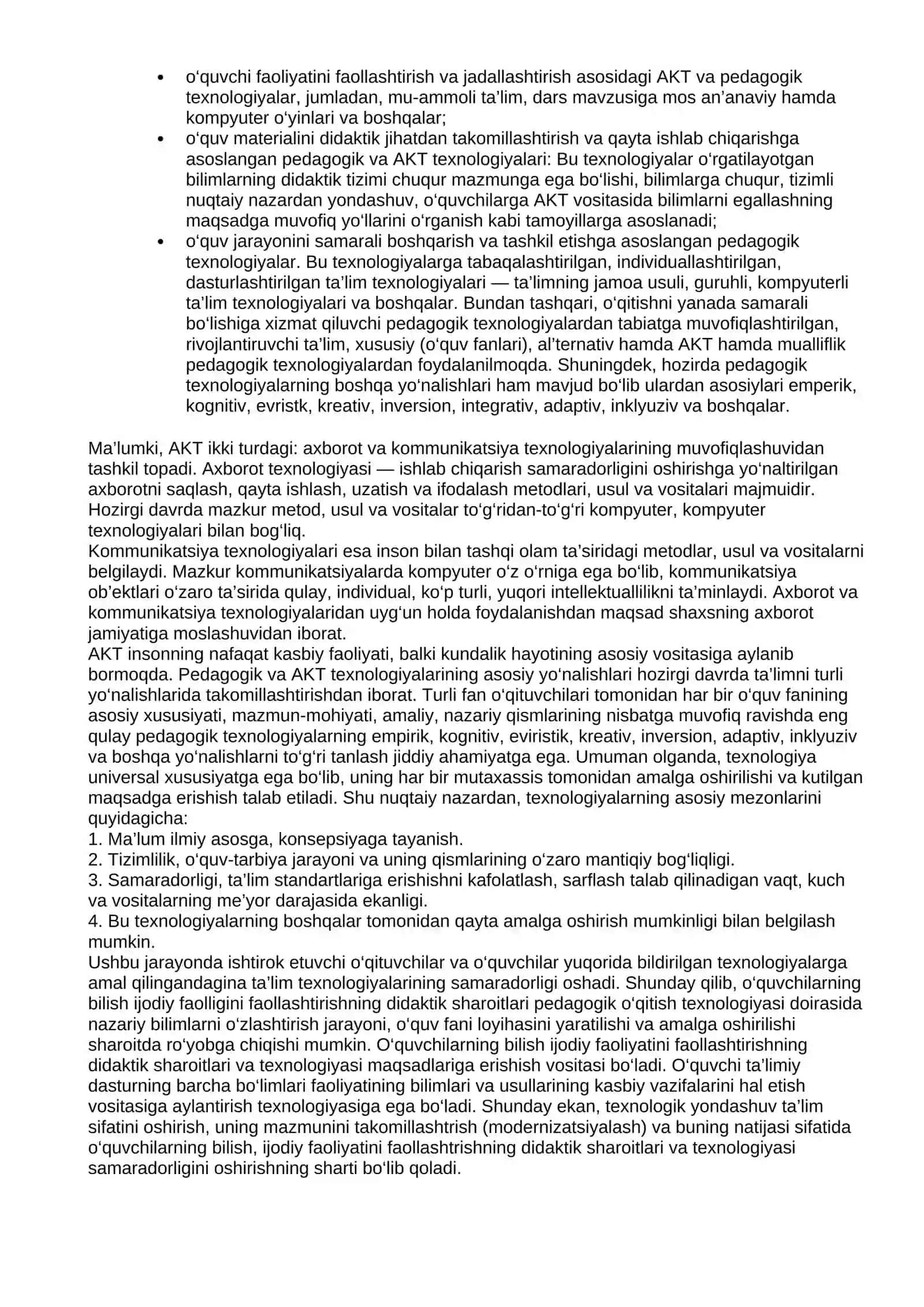 "Yuksak bilimli va intelektual rivojlangan avlodni tarbiyalash" 2