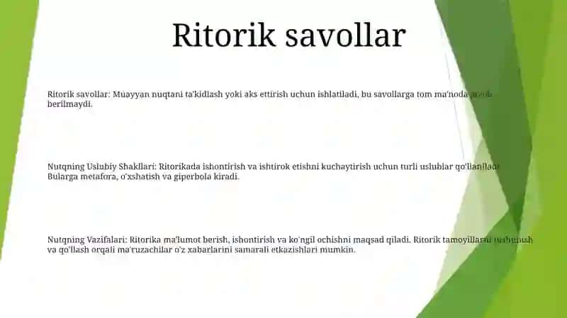 Nutqning Uslubiy Shakllari 2