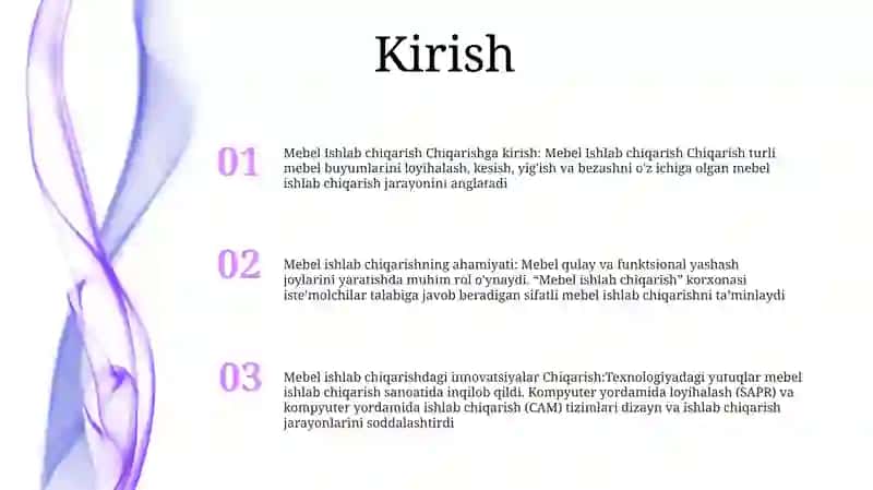 Mebel Ishlab Chiqarish 2