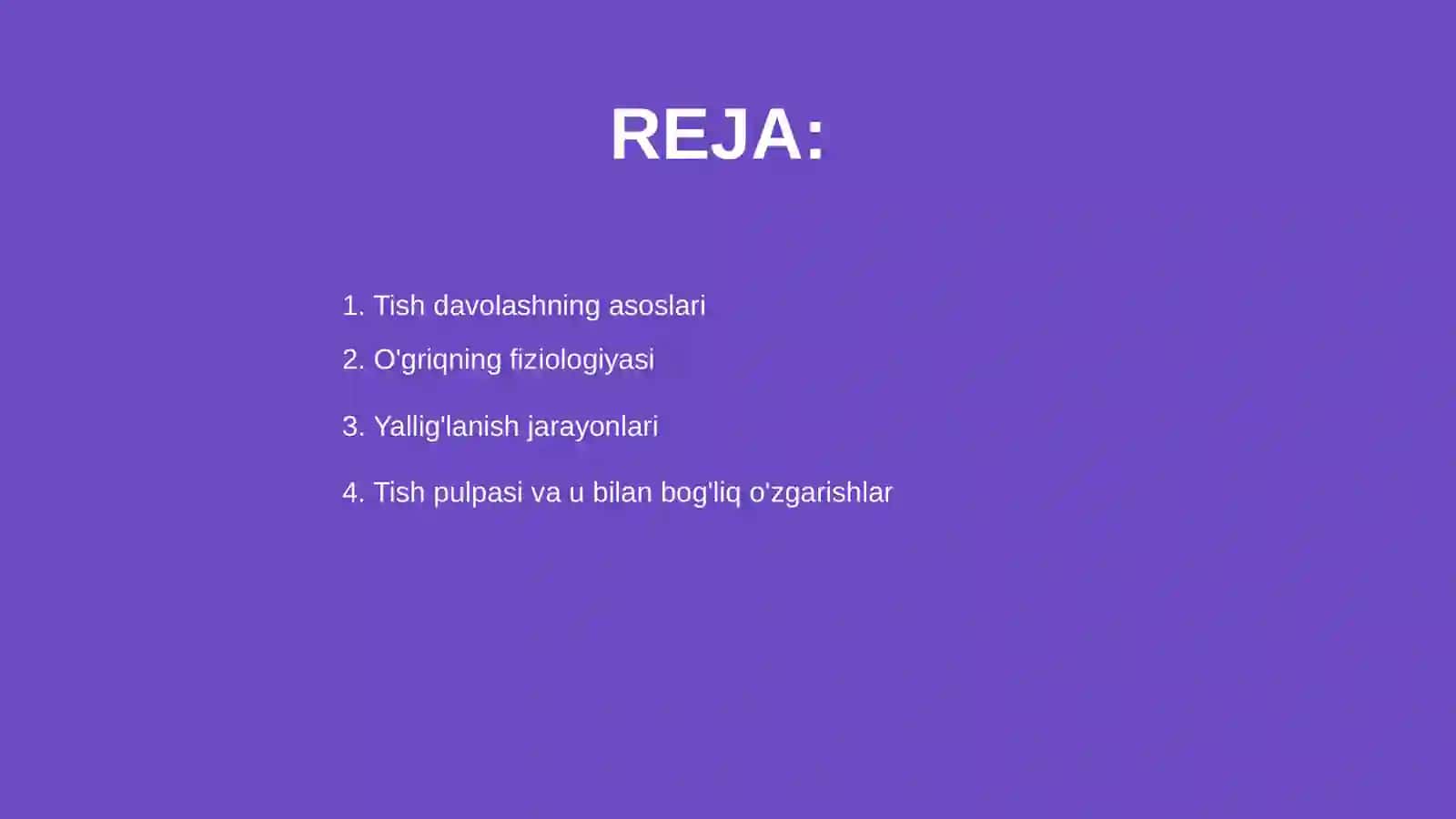 Tish davolashda fiziologik jarayonlar 2