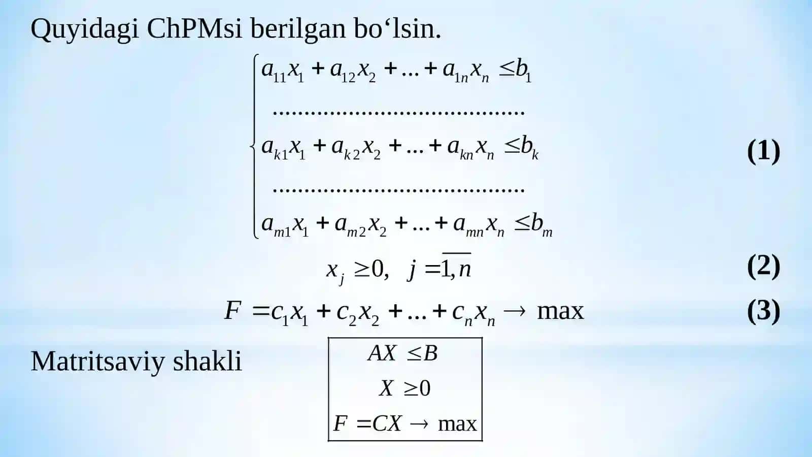 CHIZIQLI PROGRAMMALASHTIRISHDA IKKILАNISH NАZАRIYASI 2