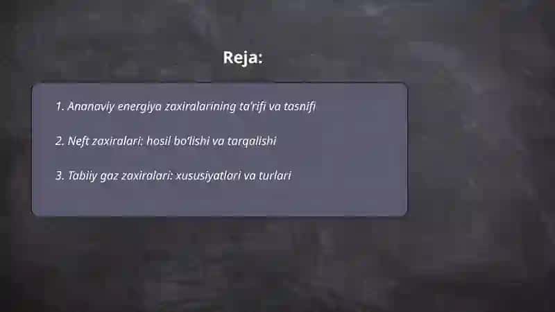 Ananaviy energiya zaxiralari 2