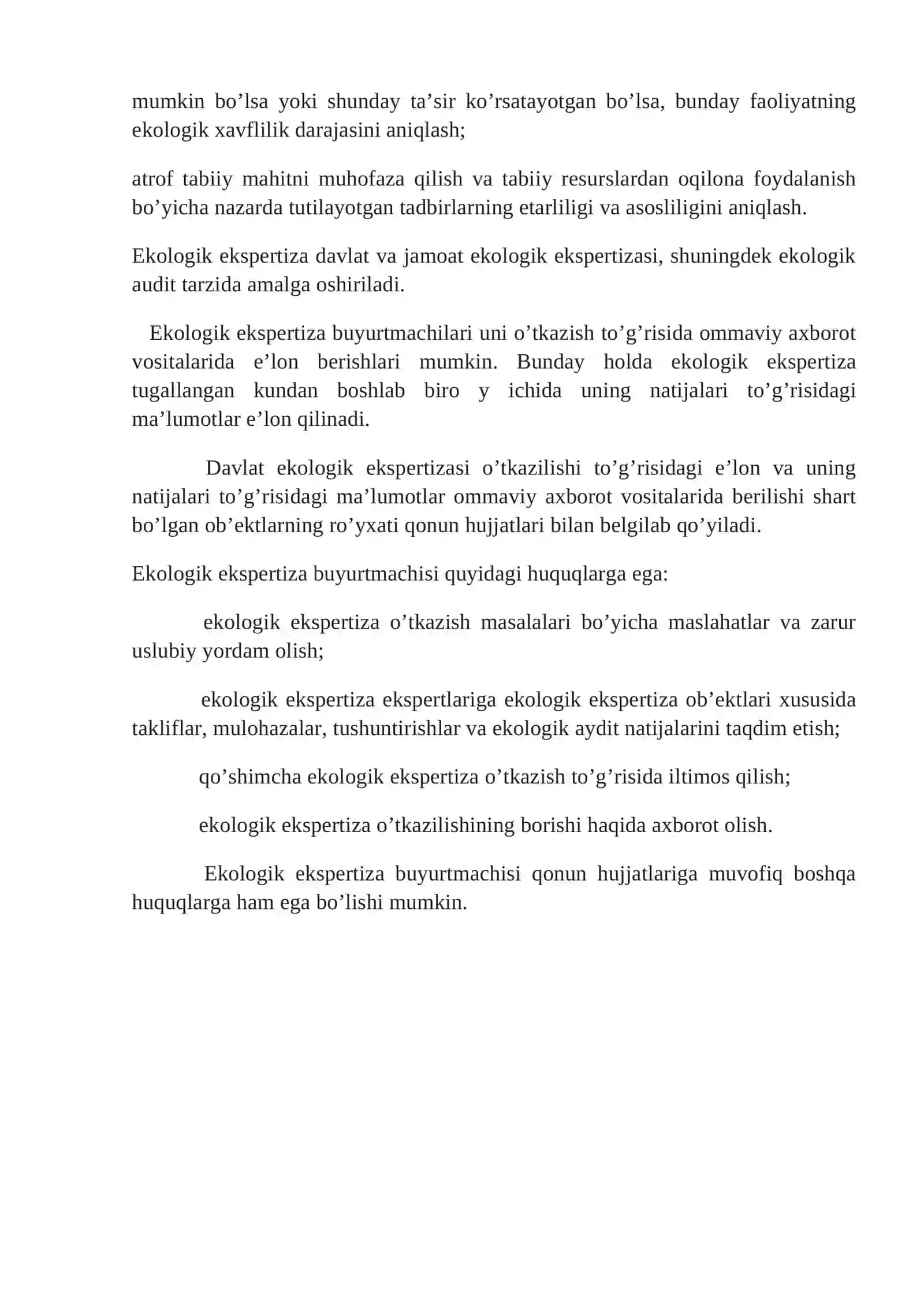 QURILISHDA EKOLOGIK EKSPIRTIZA TO’G’RISIDA 2