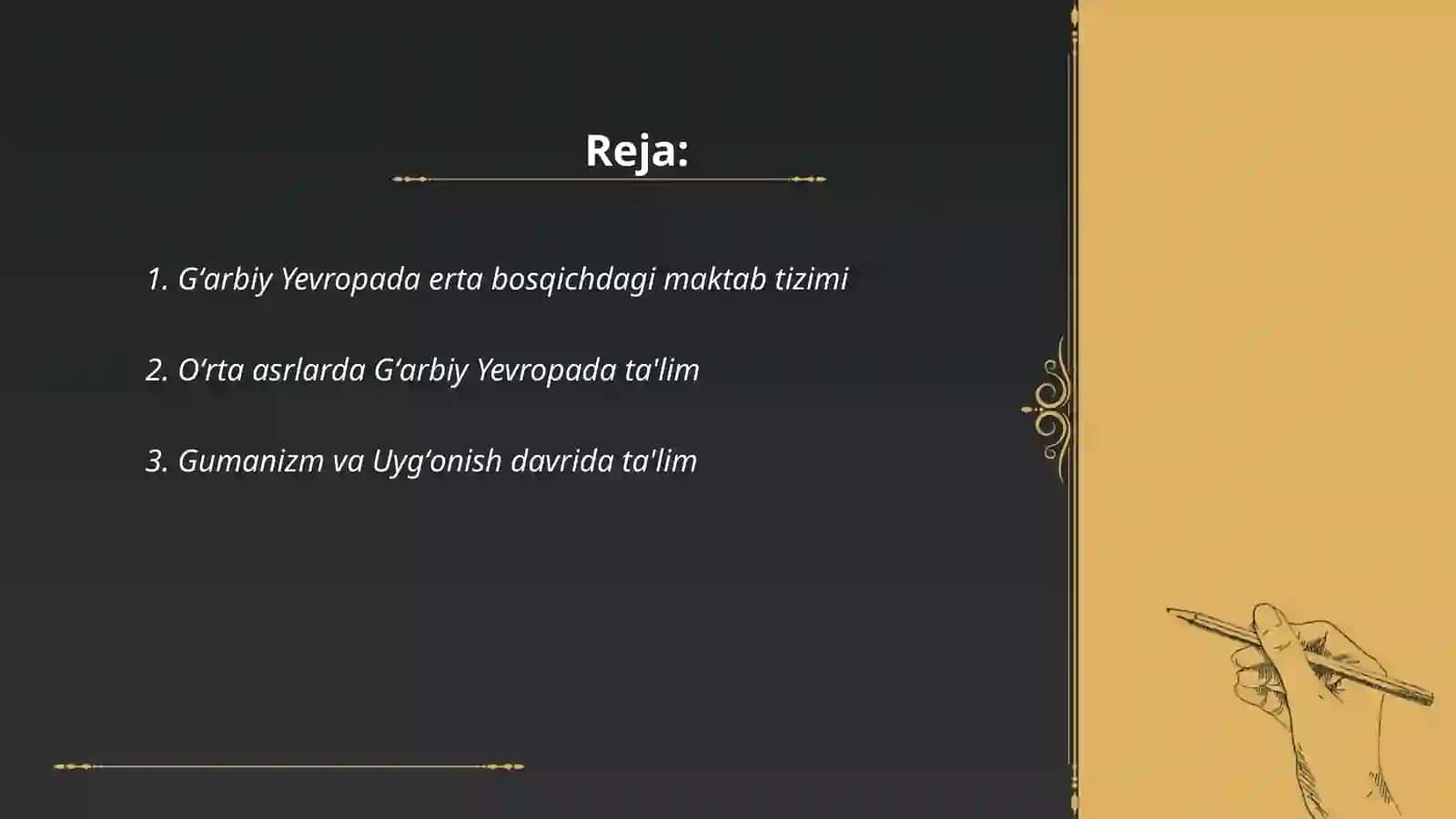 Gʻarbiy Yevropada maktab,maorif hamda pedagogik fikrlar 2