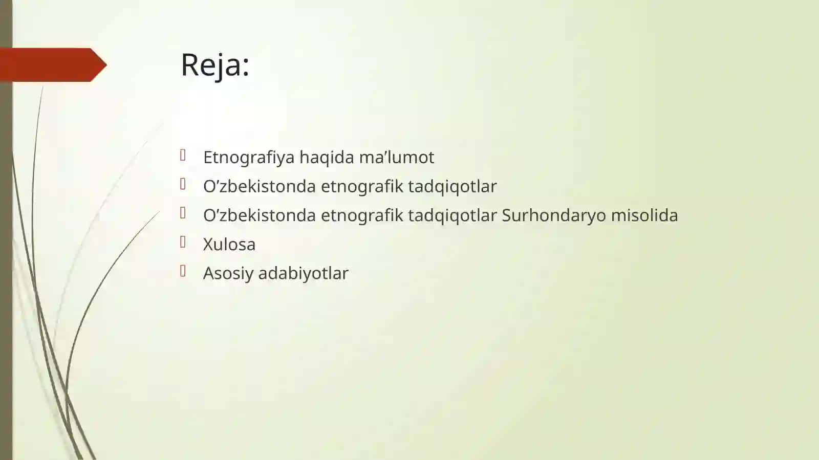 O'zbekistonda dastlabki etnografik tadqiqotlar va ularning natijalari 2