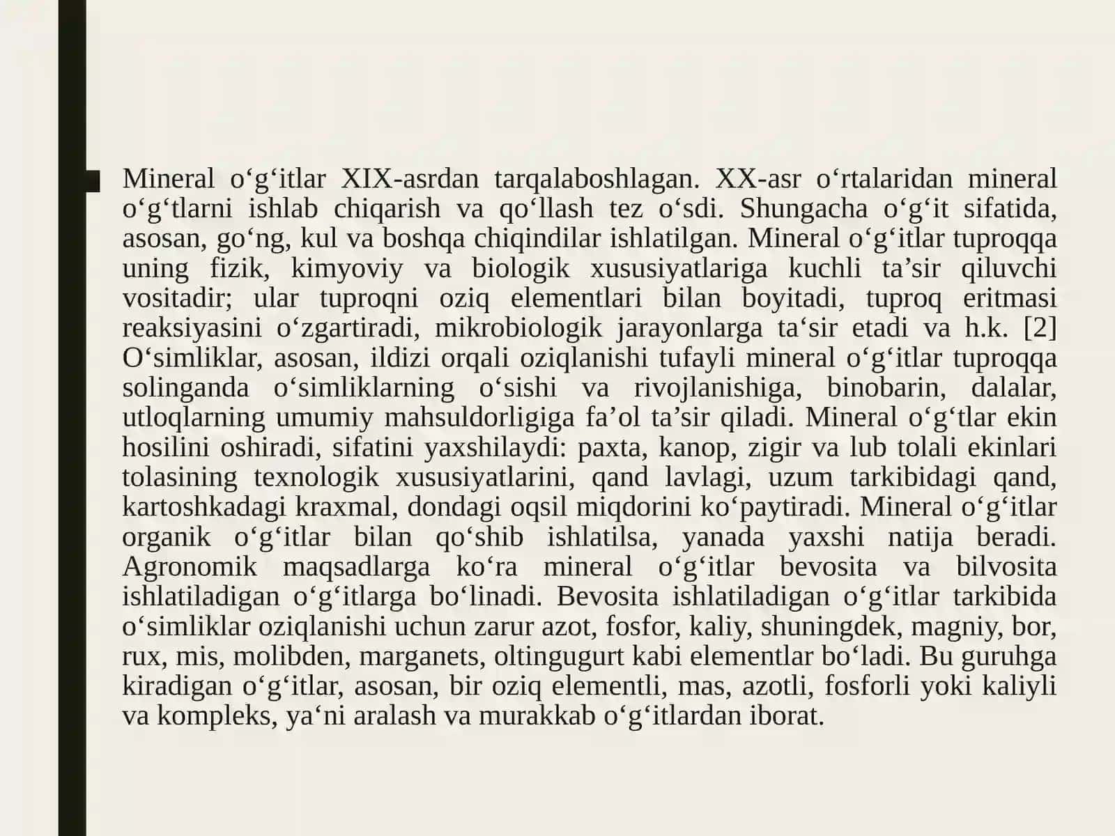 Fosforli o‘g‘it shakillarining qishloq xo‘jaligi ekinlari hosili va sifatiga ta’siri 2