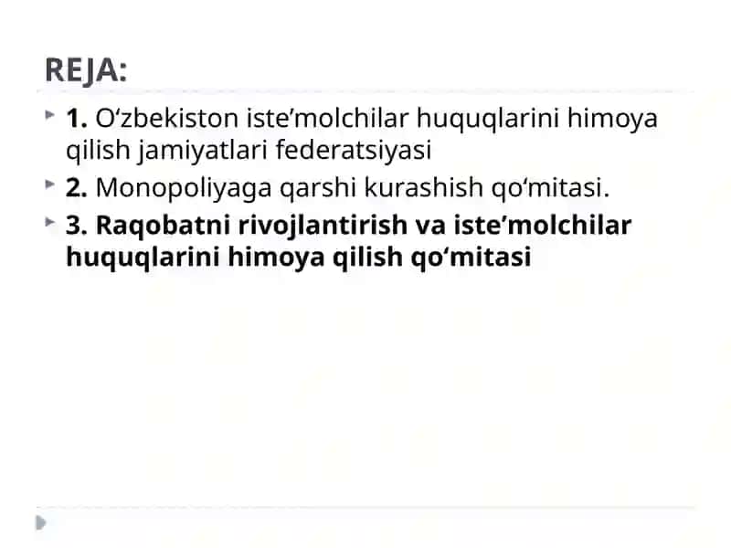 O'zbekiston iste’molchilar huquqlarini himoyaqilish jamiyatlarifederatsiyasi 2