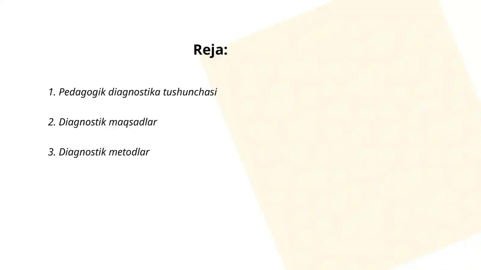 Pedagogik diagnostika va diagnostlash 2