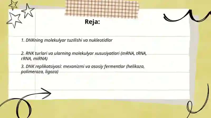 Irsiyatning molekulyar asoslari 2