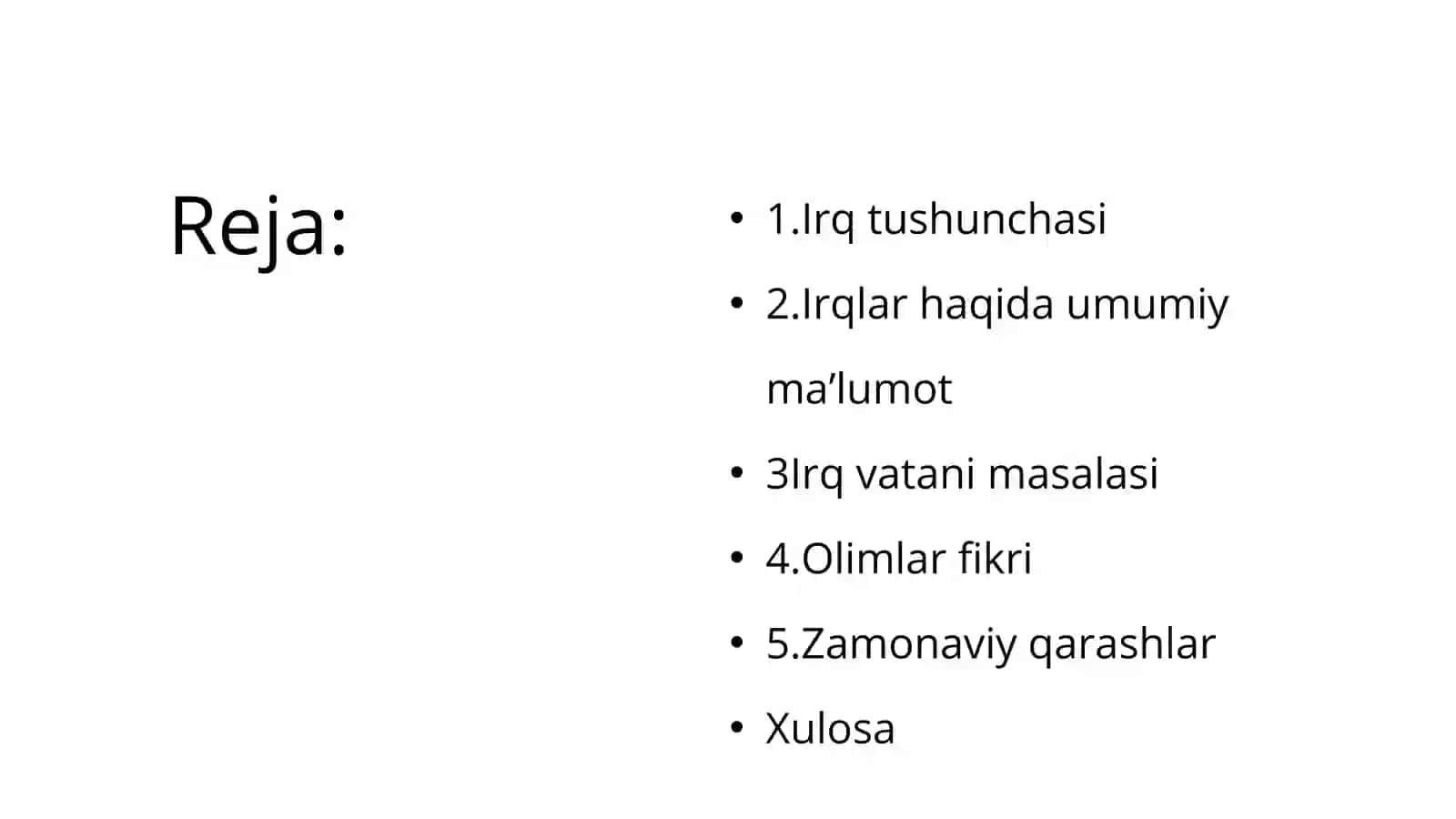 Odamzod irqlarining shakllanishi 2