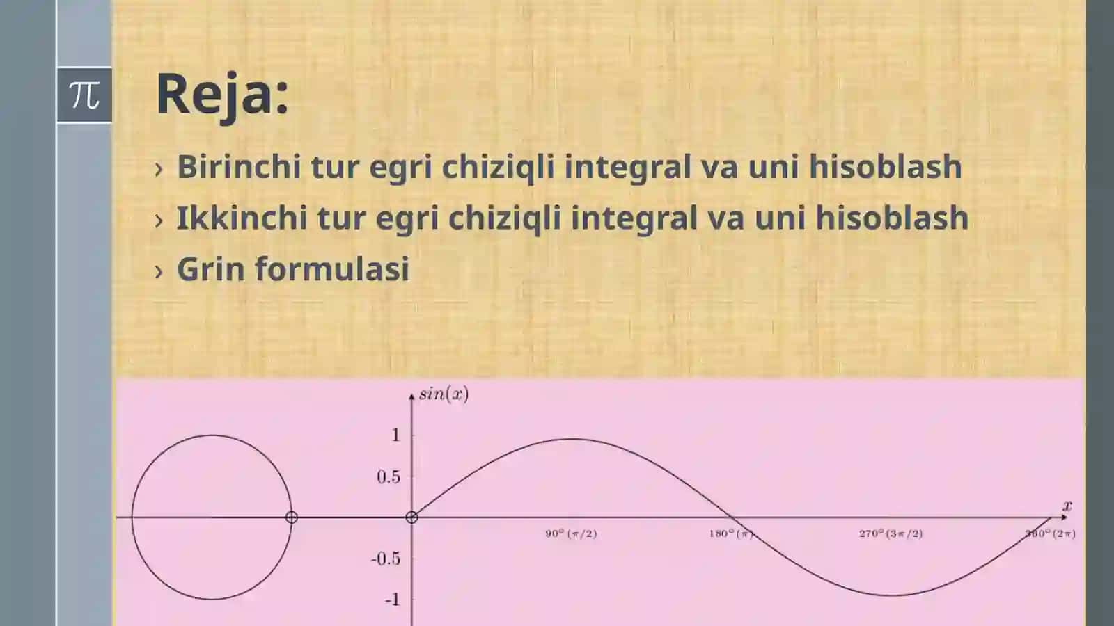 EGRI CHIZIQLI INTEGRALLAR 2
