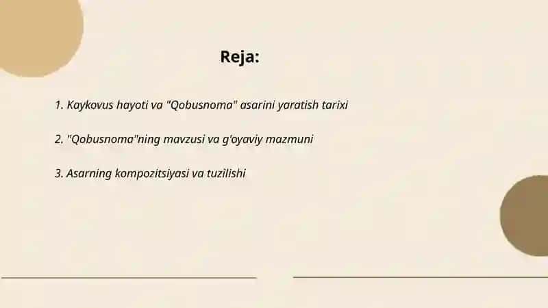 Qobusnoma 2