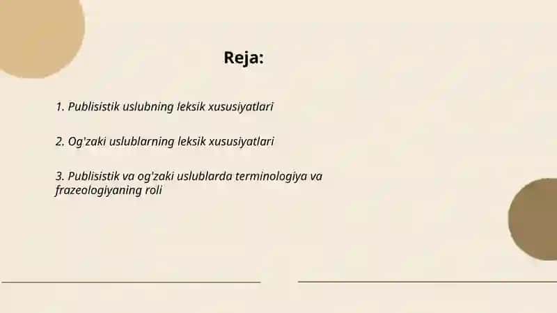 Publisistik uslub va og'zaki uslublarning leksik grammatik xususiyatlari 2