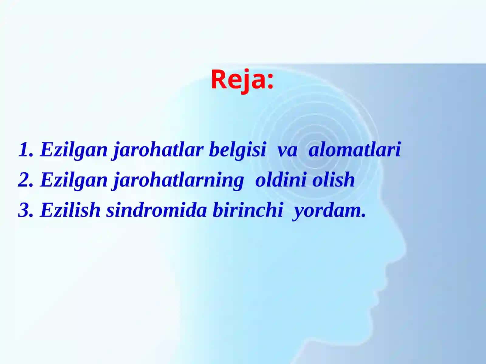 Ezilish sindromi va unga tibbiy yordam 2