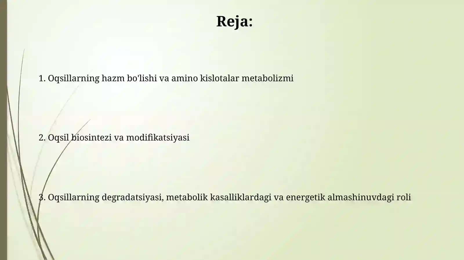 Odam organizmi daoq silarning biokimyoviy ozgarishi 2