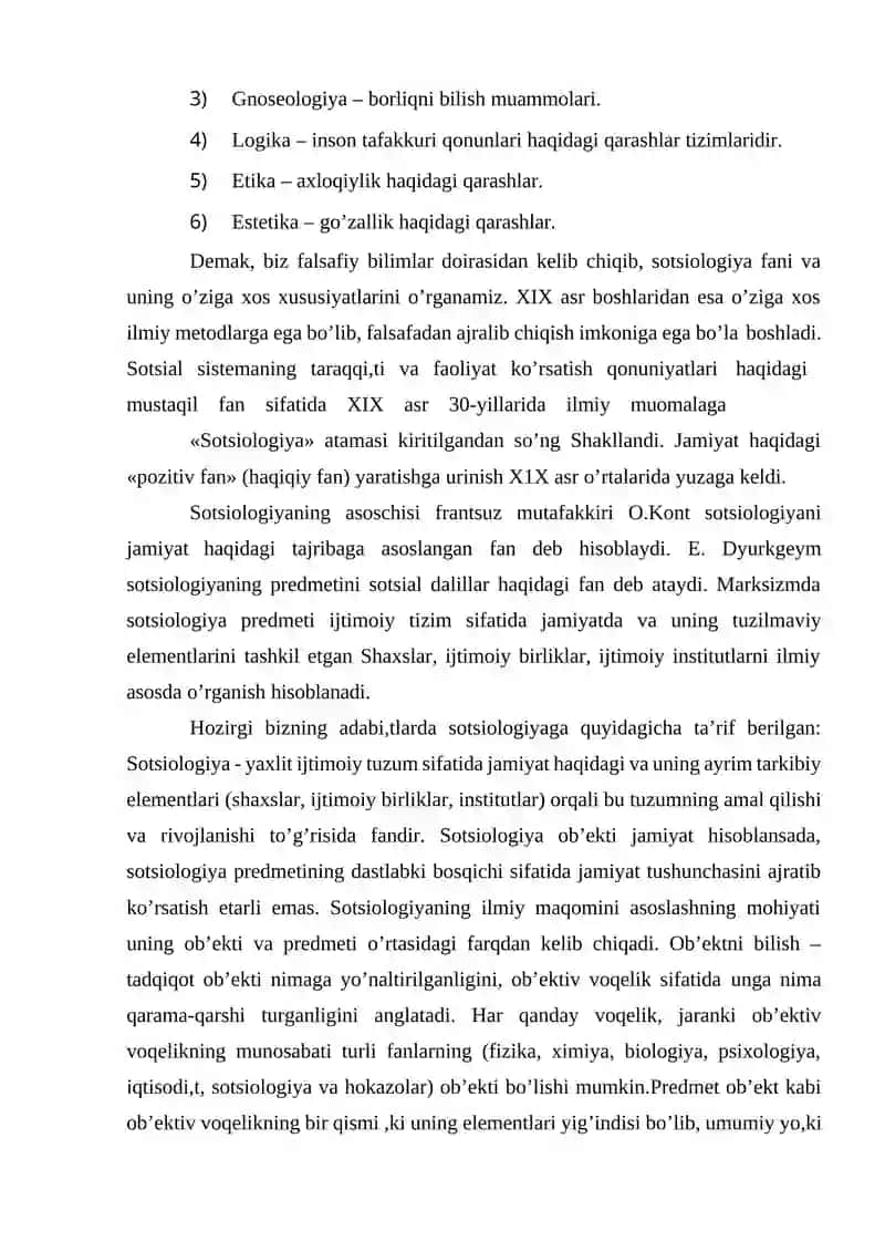 Sotsiologiya fanini vujudga kelishining tarixiy sharoitlari 2