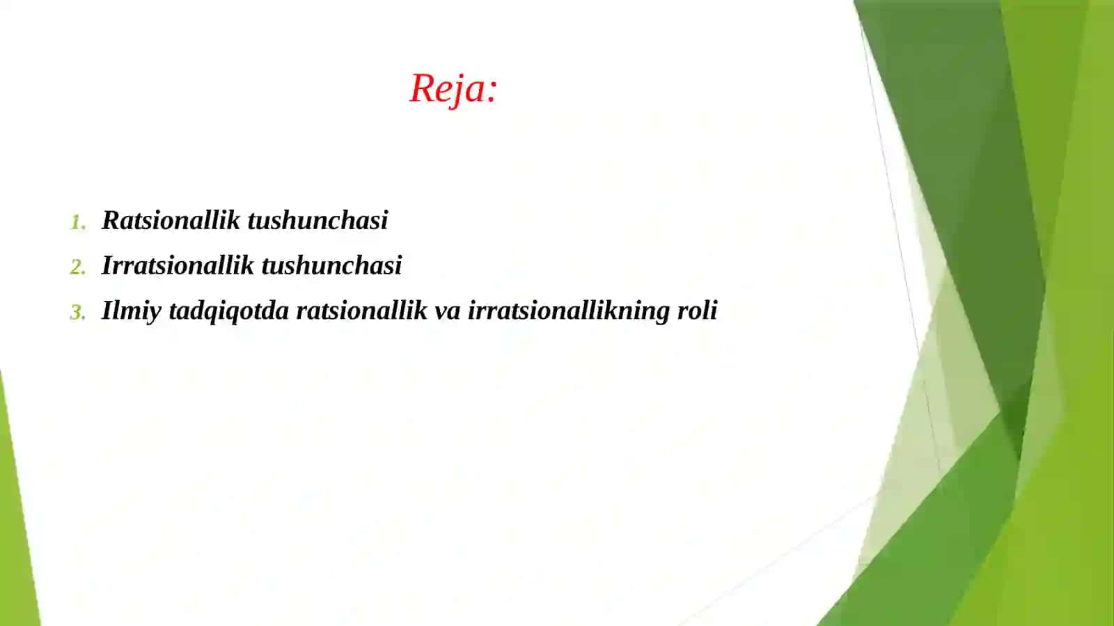 ILMIY TADQIQOTDA RATSIONALLIK VA IRRATSIONALLIK 2