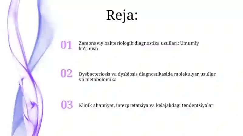 Disbakterioz va dizbakteriozning zamonaviy bakteriologik diagnostikasi 2
