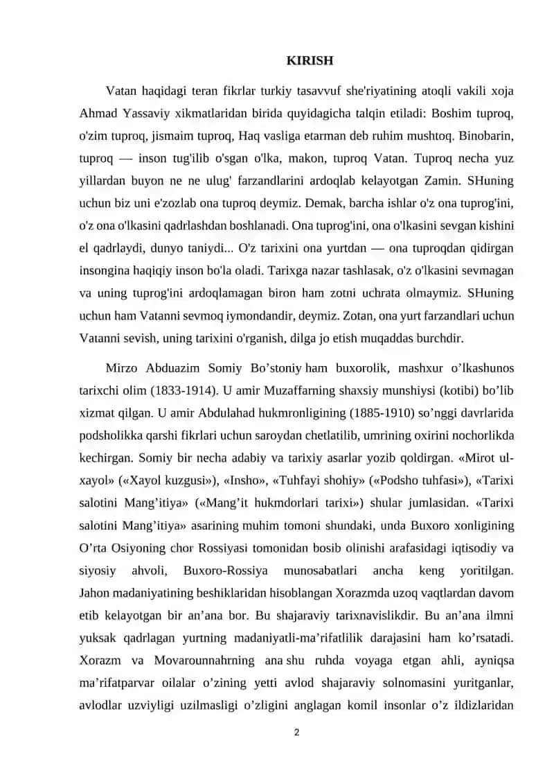 XVII-XVIII asrlar rus va yevropa tillaridagi manbalarda O'rta Osiyo xonliklari tarixnavisligi 2
