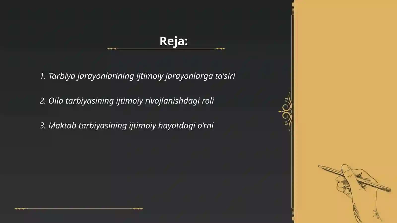 Tarbiyaviy jarayonlarning ijtimoiy jarayonlar rivojlanishidagi oʻrni 2