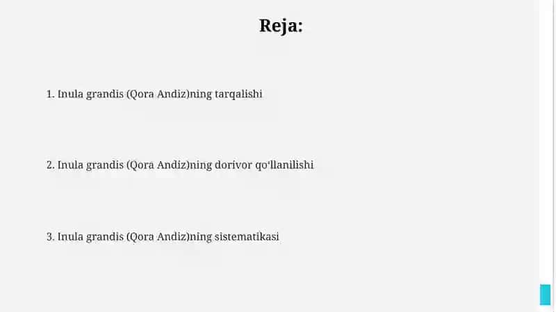 Qora andiz (Inula grands Screnik ) tarqalishi va tibbiyotda qo'llanilishi 2