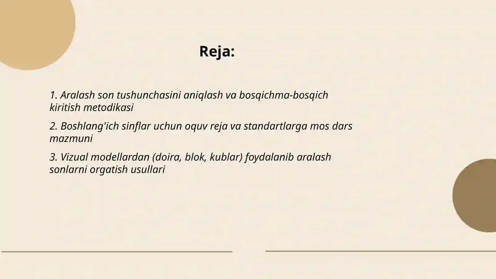 Boshlang'ich sinflarda aralash son tushunchasini orgatish metodikasi Abduraxmonova Yoqutxon 2