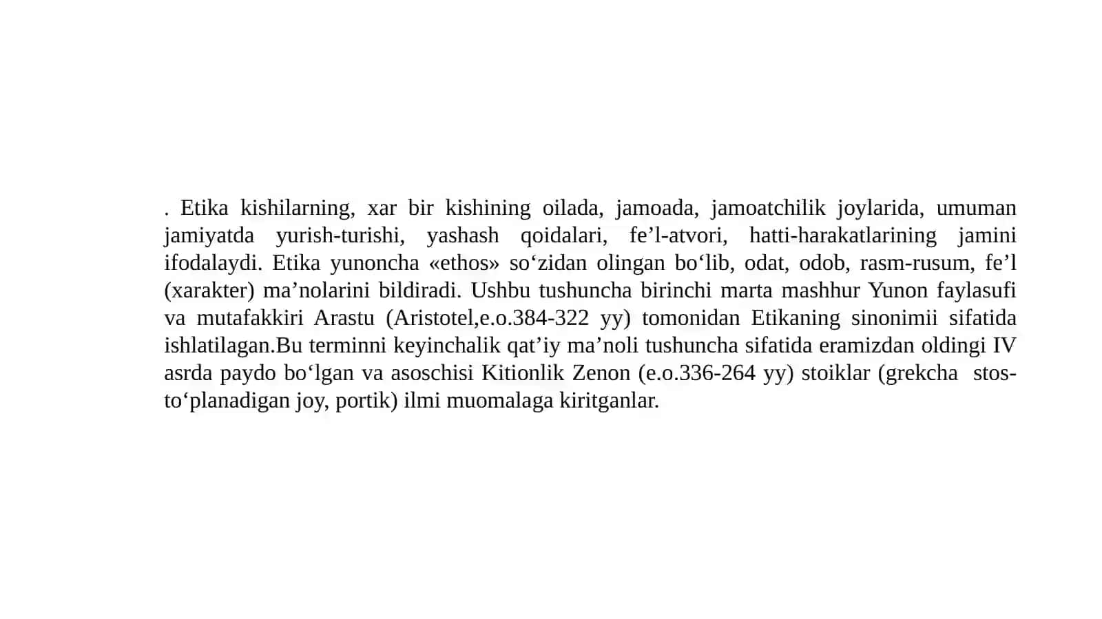 Axloq va qadriyatlar falsafasi (Etika) 2