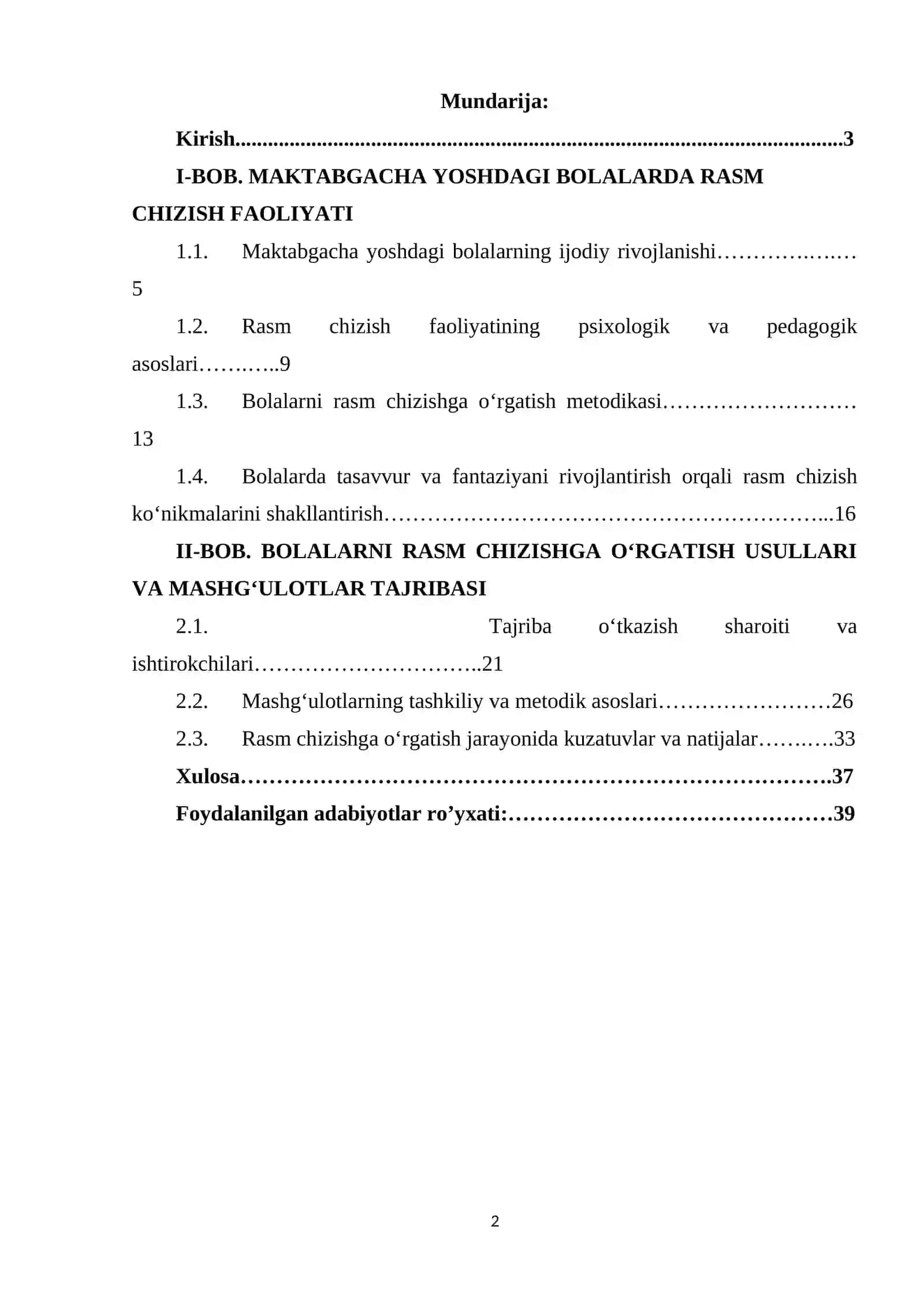 MAKTABGACHA YOSHDAGI BOLALARNI RASM CHIZISHGA O‘RGATISH 2
