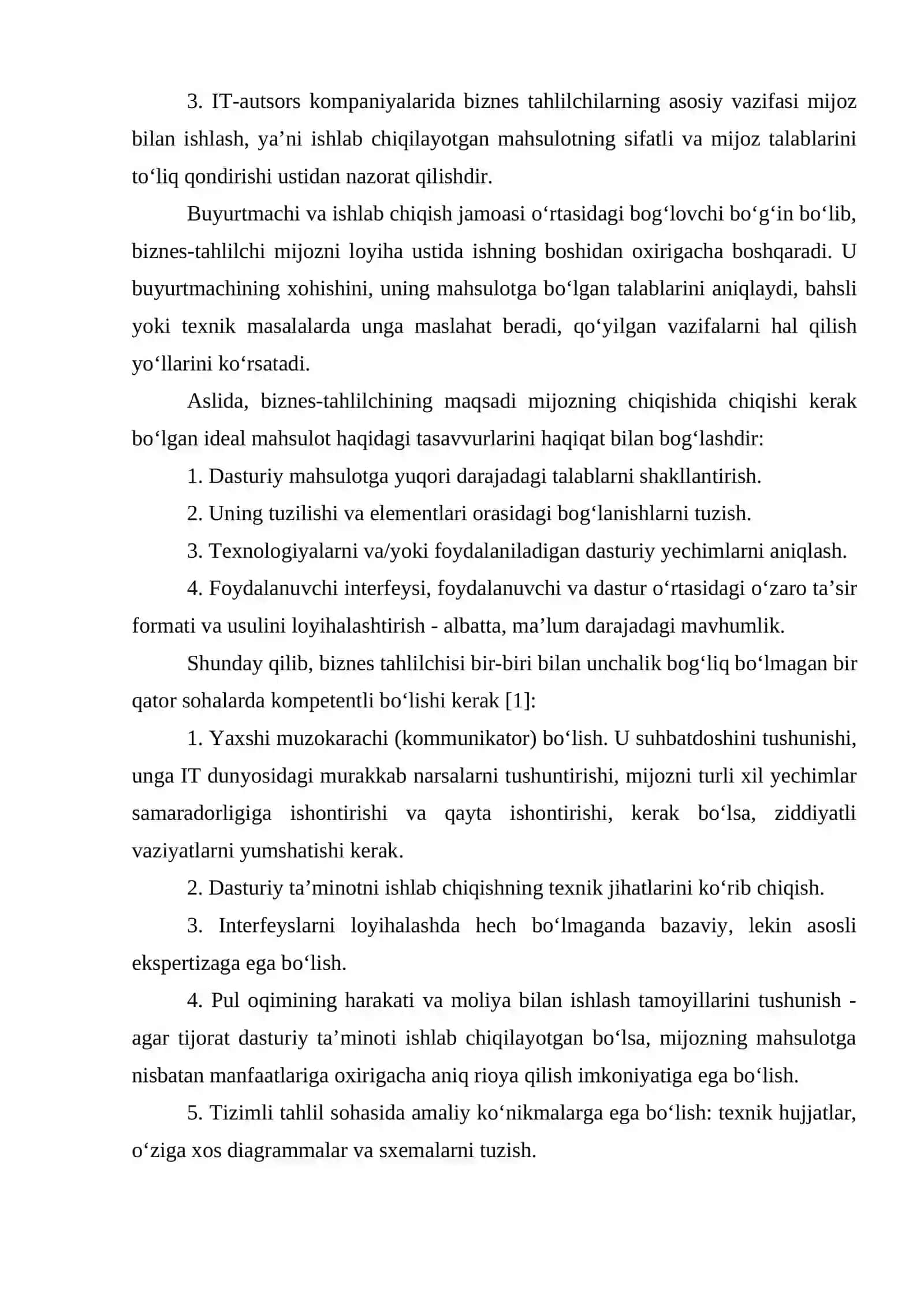 IT kompaniyalarda biznes analitika.(1-qism) 2