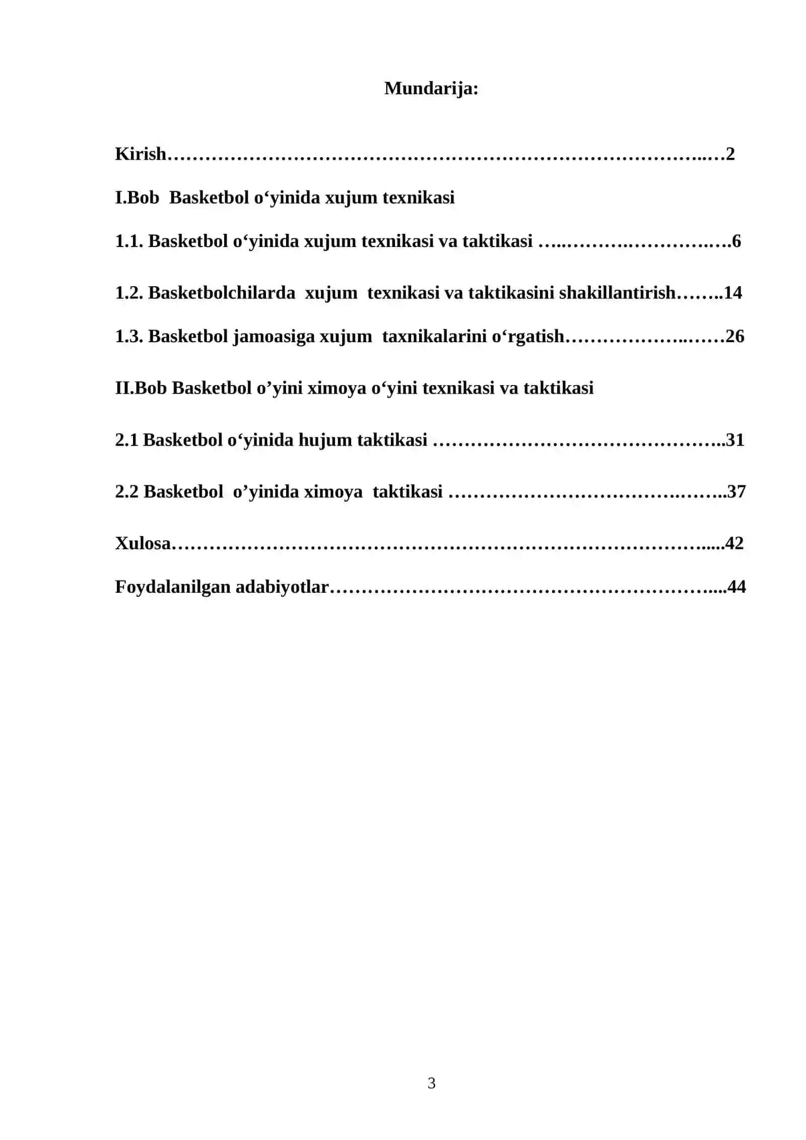 Basketbol o‘yini xujum o‘yini texnikasi va taktikasi 2