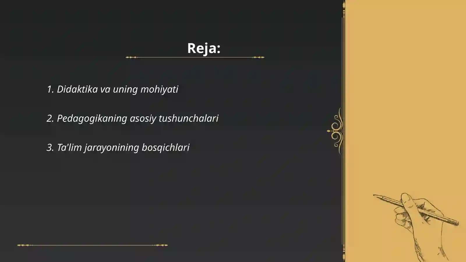 Didaktika pedagogik ta'lim nazariyasi 2