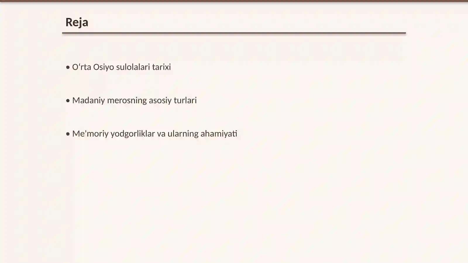 O‘rta Osiyo sulolalari davridagi madaniy meros 2