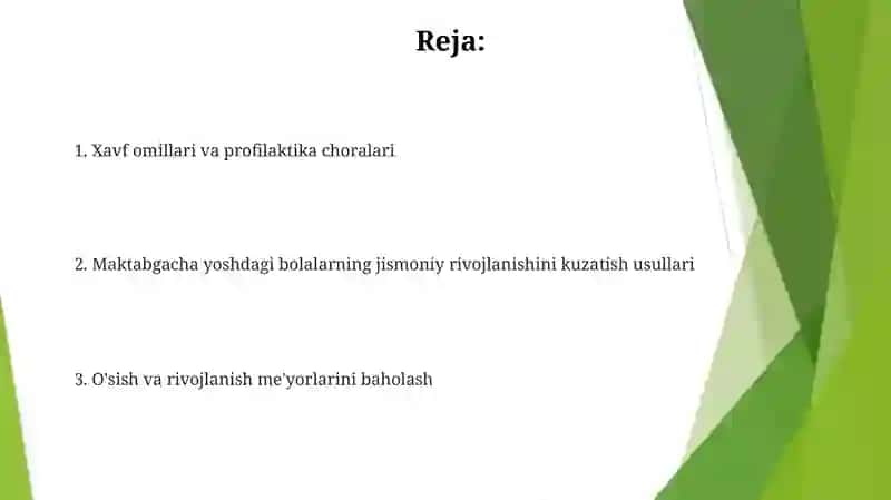 MAKATABGACHA YOSHDAGI BOLALARNI JISMONIY RIVOJLANTIRISH MONITORINGGINI OLIB BORISH 2