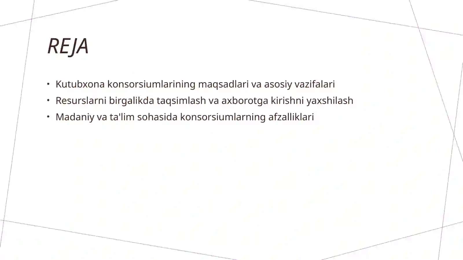 Kutubxona konsorsiumlarining maqsad va vazifalari 2