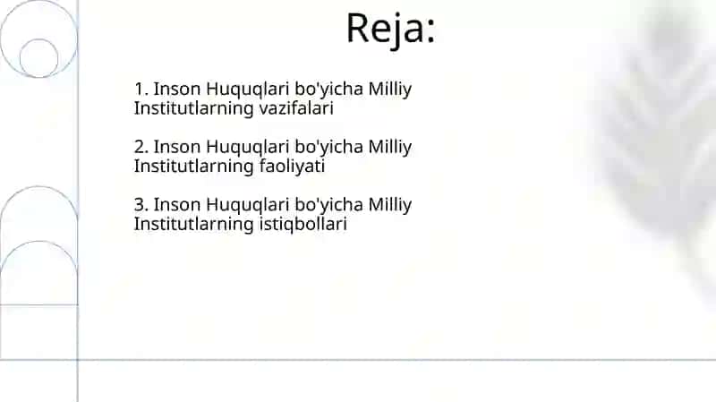 Inson Huquqlari bo'yicha Milliy Institutlar 2