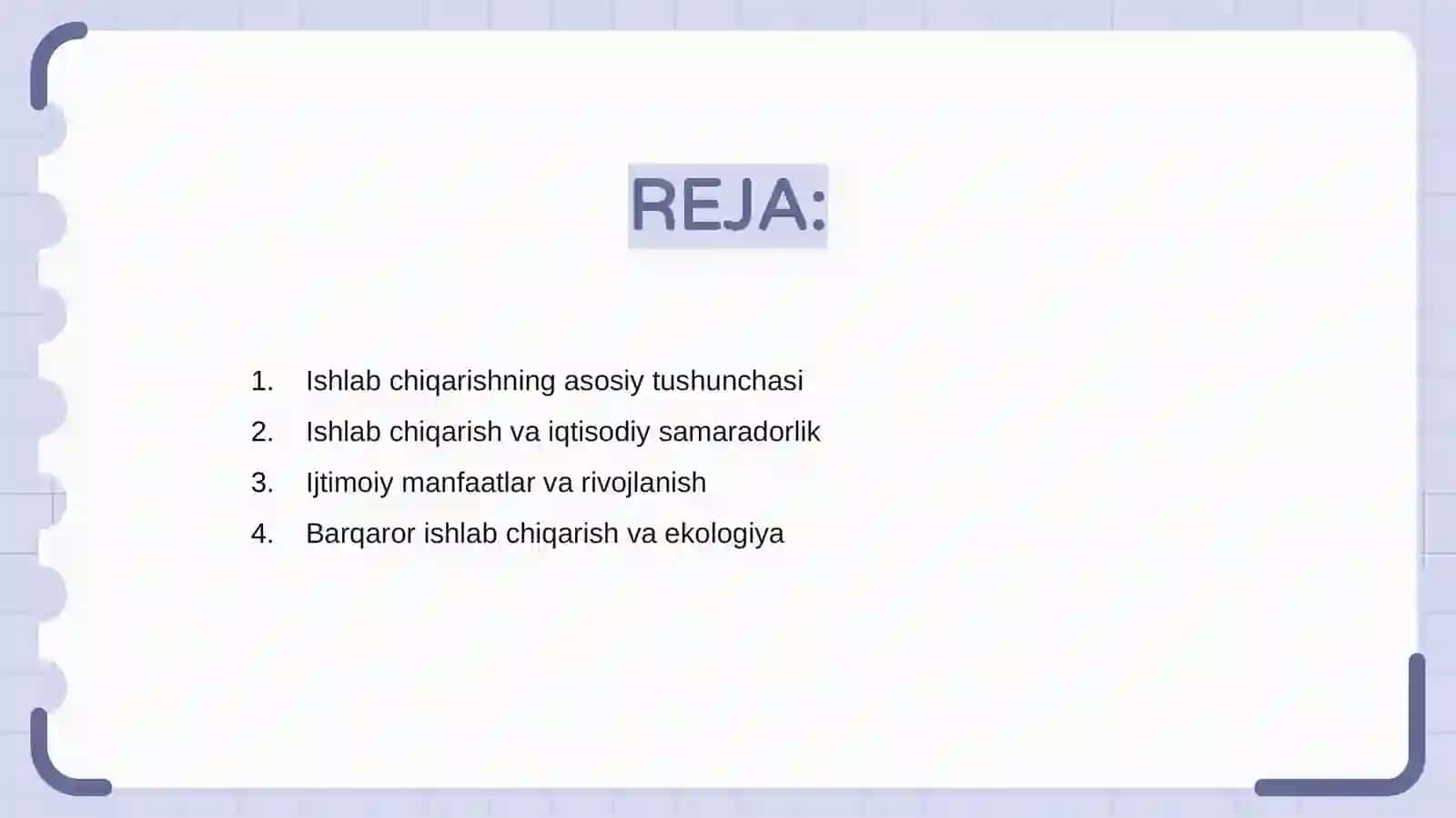 Ishlab chiqarishning iqtisodiy va ijtimoiy samaradorligi 2