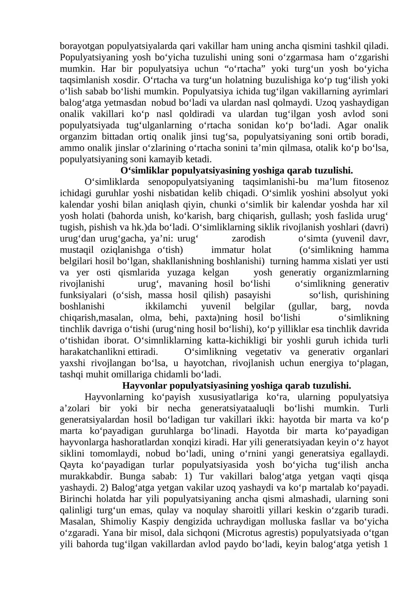 Populyatsiya va uning tuzilishi 2