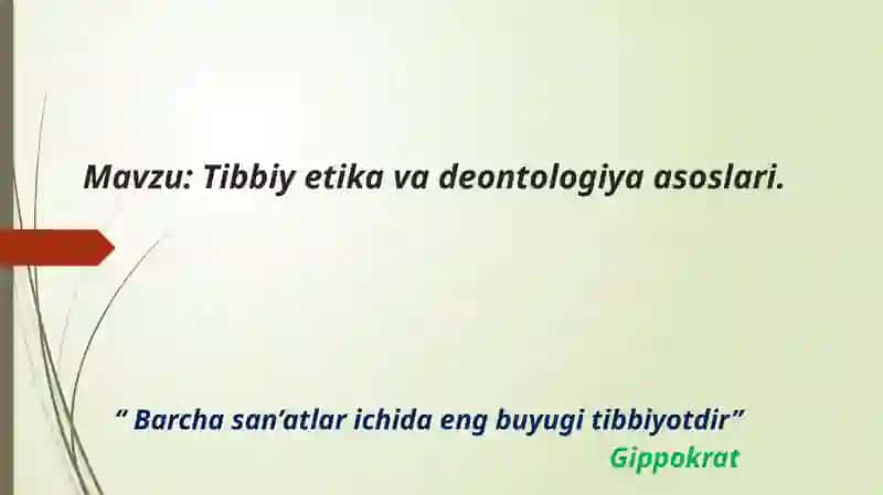 Tibbiyeti kavade ontologiya asoslari 2