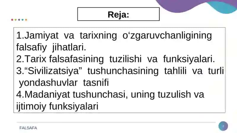 Jamiyat va tarixningo‘zgaruvchanligining falsafiy jihatlari 2