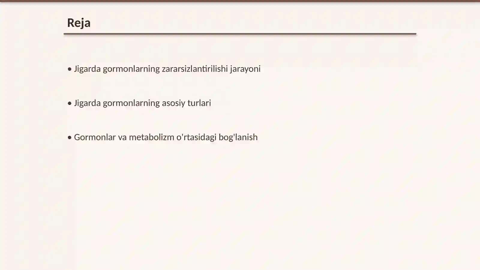 Jigarda gormonlarning zararsizlantirilishi,klinik ahamiyati 2