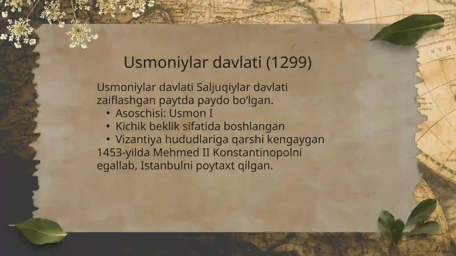 USMONIYLARDAVLATI VA AMIR TEMUR DAVLATI TAQQOSLANISHI 2
