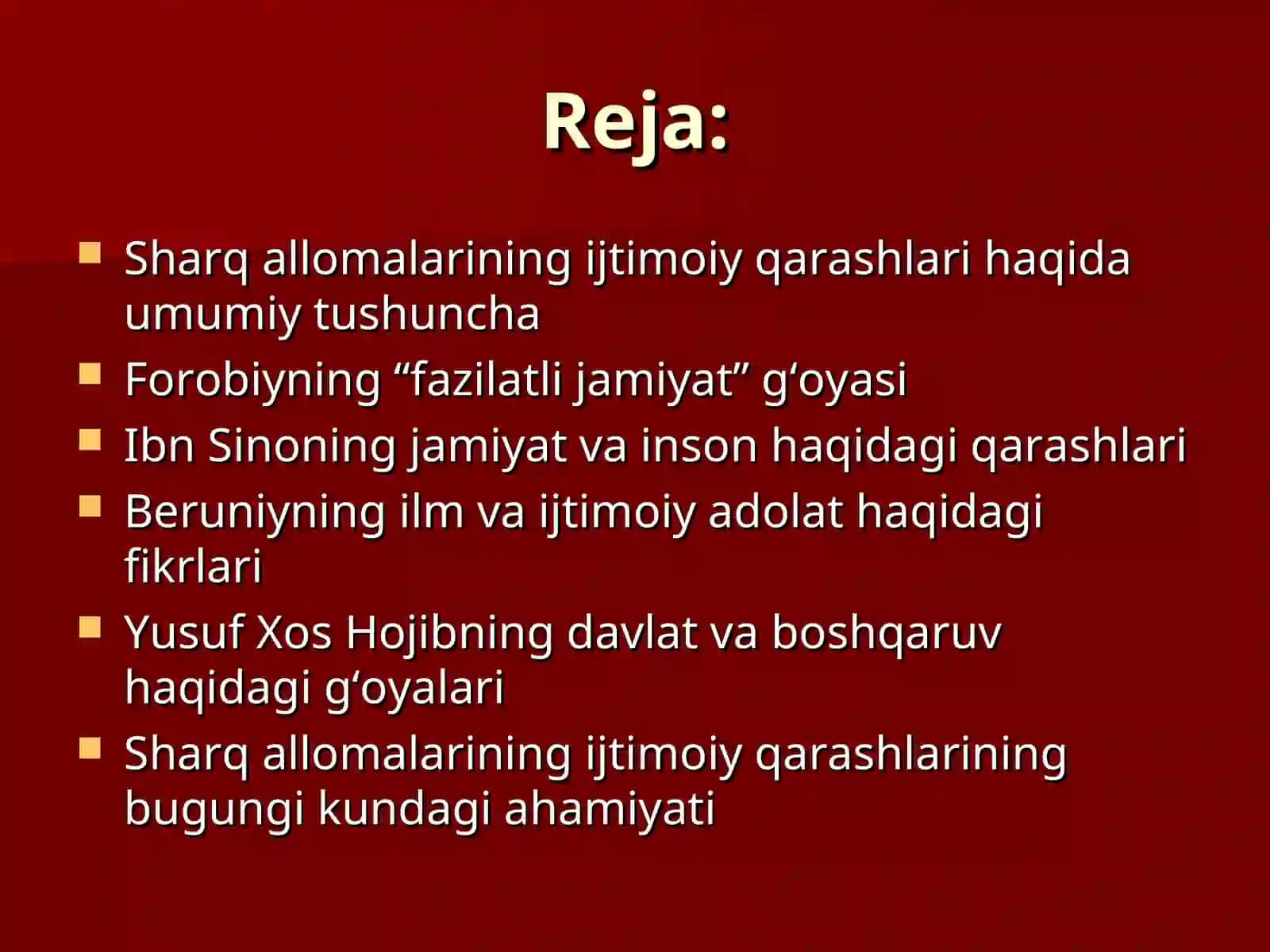 Sharq allomalarining ijtimoiy qarashlari 2