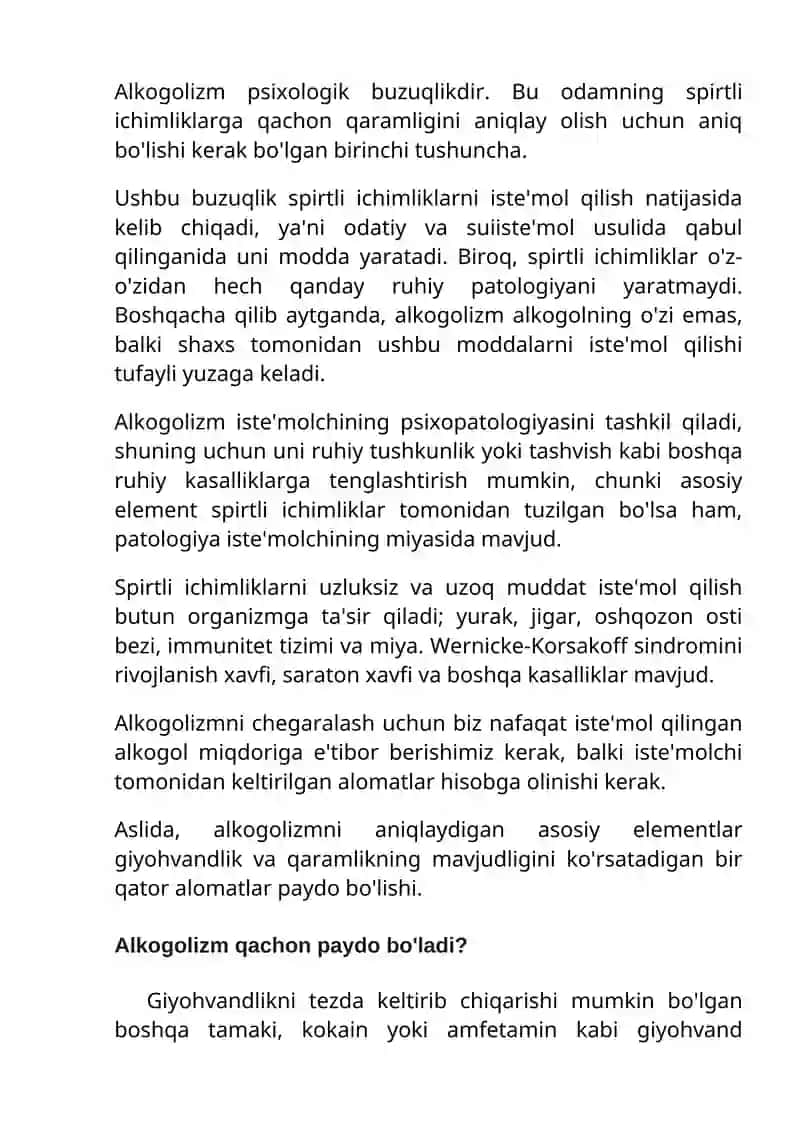 AYOLLAR ALKOGOLIZMI 2